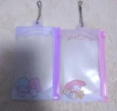 【新品美品】 サンリオ チェーン付きファスナーケース キキララ　マイメロディ