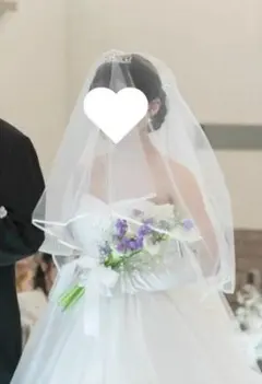 ウェディングベール ホワイト ロング 結婚式 前撮り フォトウェディング