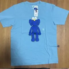 ユニクロ　ガウス　KAWS 水色 Tシャツ Lサイズ　新品未着用　新品タグ付き