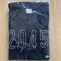 2045 プリント ブラック Tシャツ M
