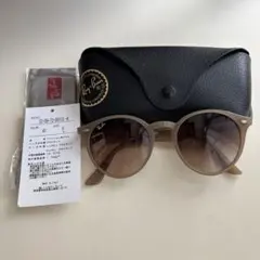 RayBan【レイバン】　クリアベージュサングラス　ラウンド型