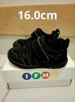 IFME ブラック スニーカー 16.0cm