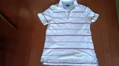 BANANA REPUBLIC ストライプ ポロシャツ L