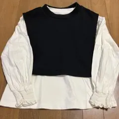 ベスト　長袖カットソー GU 140cm