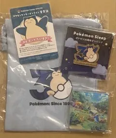 ポケモンスリープ　みなとみらい　カビゴン　ピンバッジ　巾着　アクリルキーホルダー ポケモンスリープ みなとみらい カビゴン ピンバッジ 巾着 アクリル