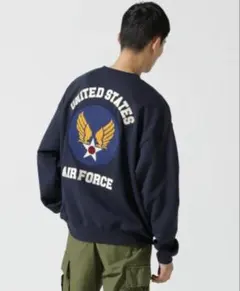 AVIREX SAGARA AIRFORCE クルーネック スウェットオレンジ - メルカリ