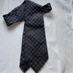 GUCCI ネイビー GGパターン ネクタイ