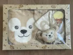ダッフィー ベビーギフトセット スタイ ガーゼハンカチ　ラトル