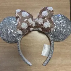 【匿名配送】上海ディズニー　ミニースパンコール　カチューシャ