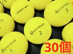 テーラーメイド DISTANCE+SOFT 2019年式 30個　マットイエロー