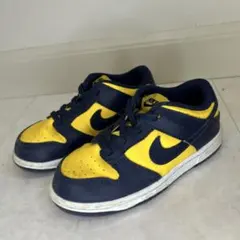 16㎝ ナイキ ダンク ベビー キッズ シューズ スニーカー ネイビー イエロー