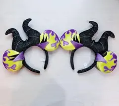ディズニー　マレフィセント　カチューシャ　2個セット　ハロウィン　2018年