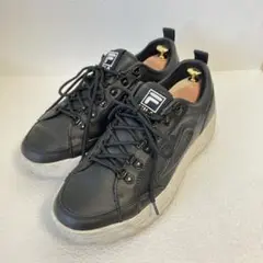美品✨ FILA レザー スニーカー ブラック 28cm