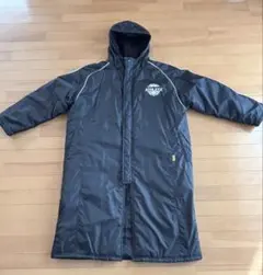 ATHLETA ベンチコート フード付き 黒