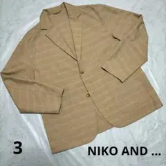 NIKO AND...テーラードジャケット CM着用type 3size