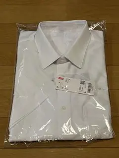 【新品未使用】ユニクロ ドライノンアイロンジャージーシャツ 半袖 Lサイズ 白