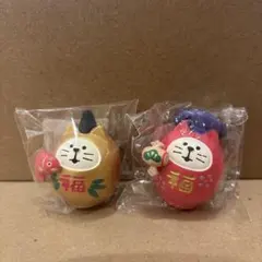 DECOLE コンコンブル　福猫だるま　恵比寿　大黒　2個セット