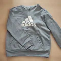 adidas アディダス パーカー グレー　160