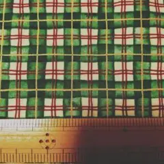 チェック柄 · ゴールドプリント入·110cm　SPX