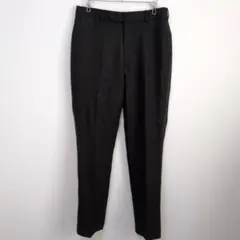 スラックス ブラック ノータック ビジネス 冠婚葬祭 サイドライン 黒