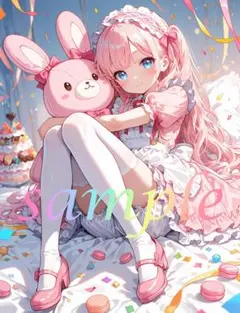 c289 かわいい イラスト アニメ A4ポスター