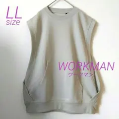 WORKMAN　ノースリーブ　ベスト　LLサイズ　大きいサイズ　薄いグリーンのサムネイル