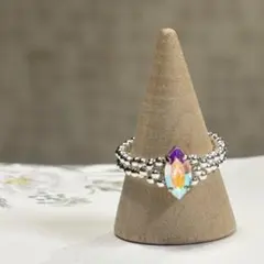 ハンドメイド ビーズリング