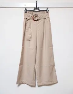 カジュアルパンツ ワイドパンツ♡ベルトつき