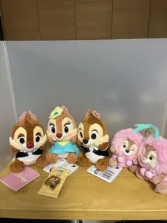 ラウンドワン限定 ぬいぐるみクリップ クラリス ディズニー チップと