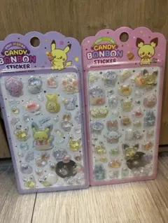 韓国限定　ポケピース 立体シール　ポケモン　キャンディーボンボン
