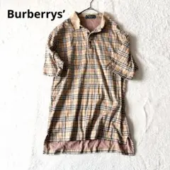 【新品・未使用】バーバリーロンドン レディース 半袖ポロシャツ ベージュ /L バーバリーBURBERRY LONDON ポイント刺繍鹿の子半袖ポロシャツ