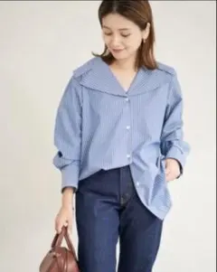 5/31までジャーナルスタンダード　ビッグオープンカラーブラウス