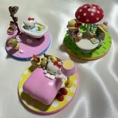 当時物・美品】 サンリオ ハローキティ みんなで朝ごはん ジオラマ風