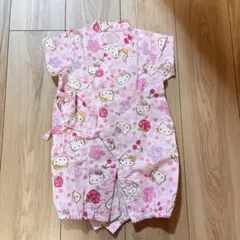 ハローキティ 甚平 50-60cm ピンク