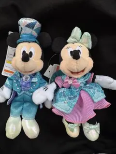 ぬいぐるみバッジ ミッキー ミニーディズニーシー25周年