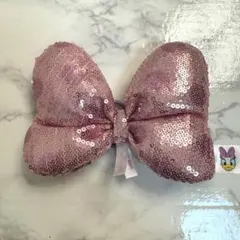 デイジー　ダッグ　リボン　ヘアゴム　ディズニー　スパンコール　ヘアアクセ