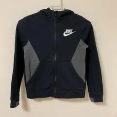 NIKE フルジップパーカー XS ブラック/グレー