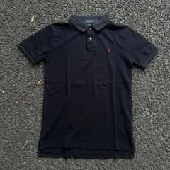 そ*ん様 Polo Ralph Lauren ポロシャツ 黒 短丈 Polo Ralph Lauren ポロシャツ ブラック L(14-16) - メルカリ