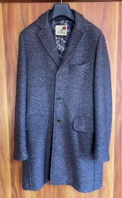 GIANLUCA BORDONI ジャガード織　ニットチェスターコート