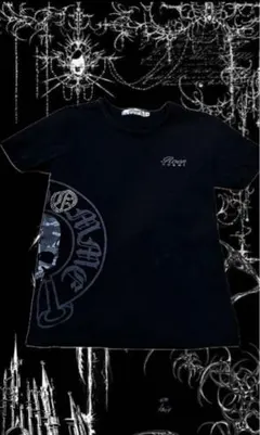 roen ブラック スカルプリント Tシャツ