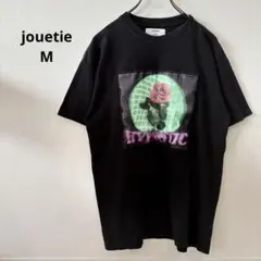 jouetie M プリントTシャツ 黒 ビッグシルエット 薔薇 ゆったりのサムネイル