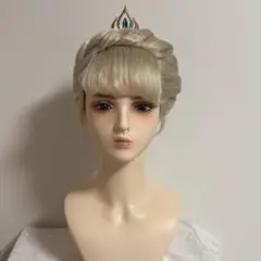 竹林様ご確認用】戴冠式エルサ ウィッグ Dハロ - メルカリ