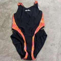 ellesse スポーツ用水着 LLサイズ 黒/オレンジ