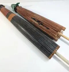 P804 和傘 2本セット 舞踊傘 骨董品 小道具 古民家 インテリア