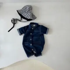 (美品)BABY韓国風　デニムオールインワン