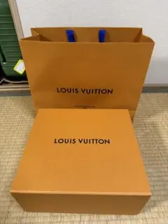 LOUIS VUITTON ショッパー 紙袋 空箱 2点セット オレンジ