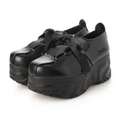 新品✨22.5cm ヨースケ 厚底 スニーカー ブラック 黒