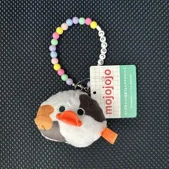 新品【mojojojo】ビーズチェーン付きフェイスマスコット2キーホルダー