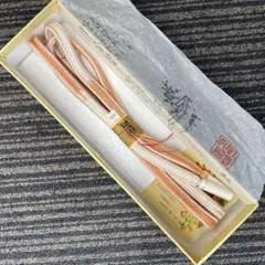 TS27 有職組紐 道明 帯締め 正絹 サーモンピンク ぼかし 箱付 着物 