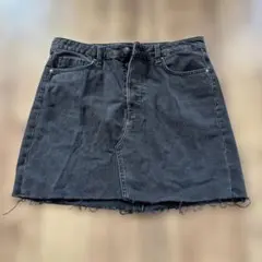 H&M ブラックデニムミニスカート